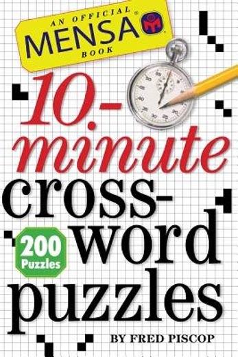 mensa 10-minute crossword puzzles (en Inglés)