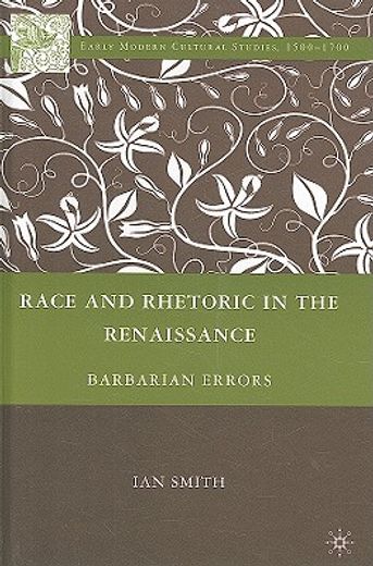 race and rhetoric in the renaissance,barbarian errors