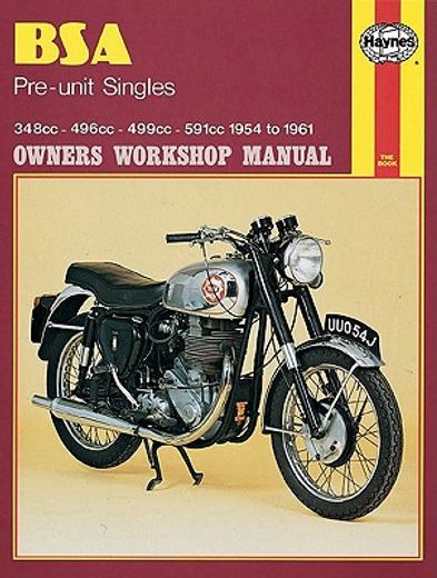 bsa 350, 500 and 600 pre-unit singles owners workshop manual