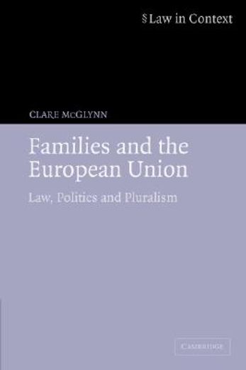 families and the european union,law, politics and pluralism