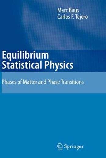 equilibrium statistical physics,phases of matter and phase transitions