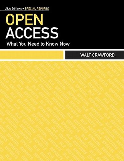 open access,what you need to know now