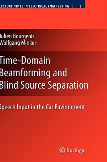 time-domain beamforming and convolutive blind source separation,applications to hands-free speech input in car environments