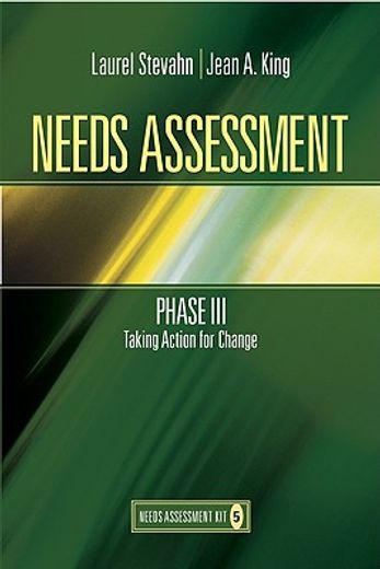needs assessment phase iii,taking action for change