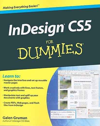 indesign cs5 for dummies (in English)