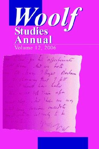 woolf studies annual 12