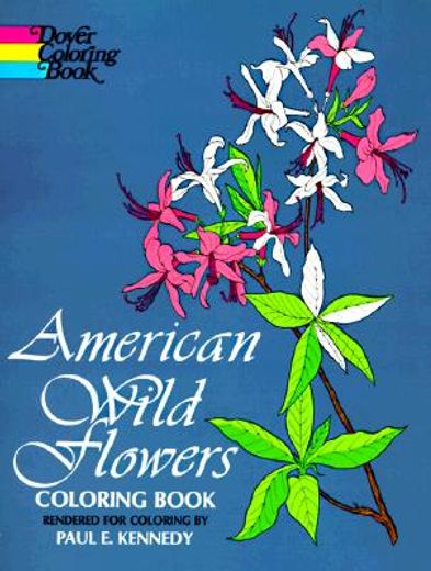 american wild flowers coloring book (in English)