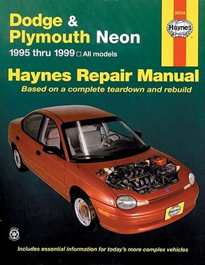 haynes dodge & plymouth neon,1995 thru 1999