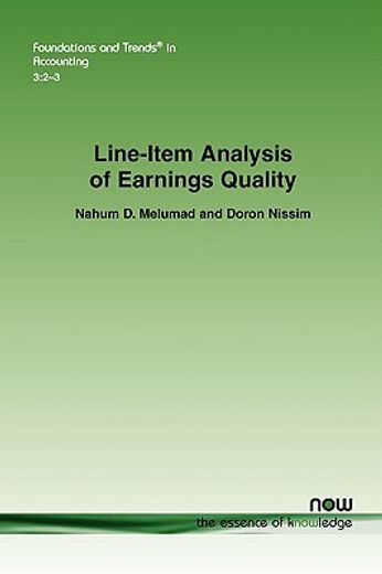 line-item analysis of earnings quality