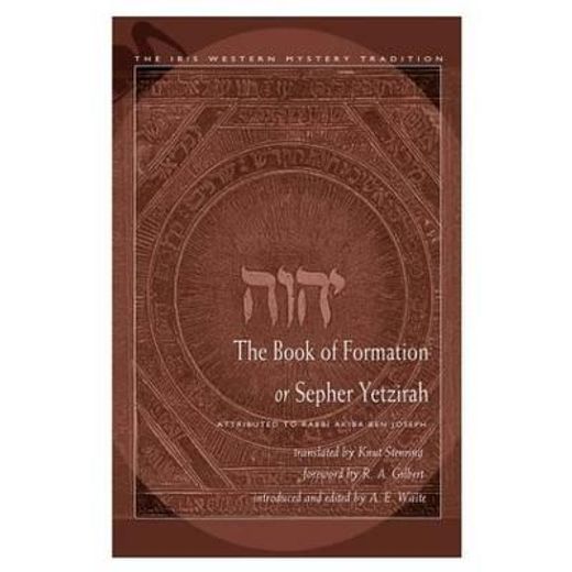 book of formation or sepher yetzirah,attributed to rabbi akiba ben joseph