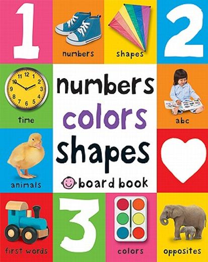numbers, colors, shapes (in English)