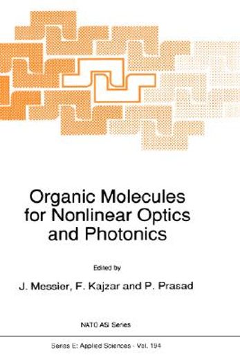 organic molecules for nonlinear optics and photonics (in English)