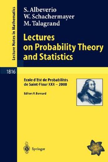 lectures on probability theory & statistics, saint-flour 2000 (en Inglés)
