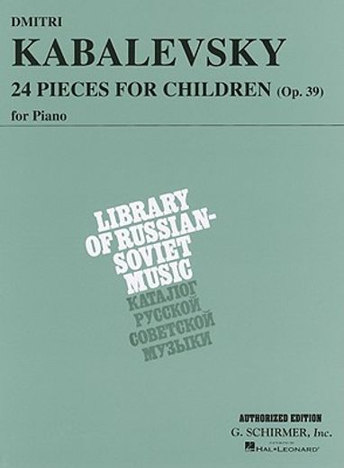 24 pieces for children, op. 39 (en Inglés)
