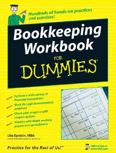 bookkeeping workbook for dummies (en Inglés)
