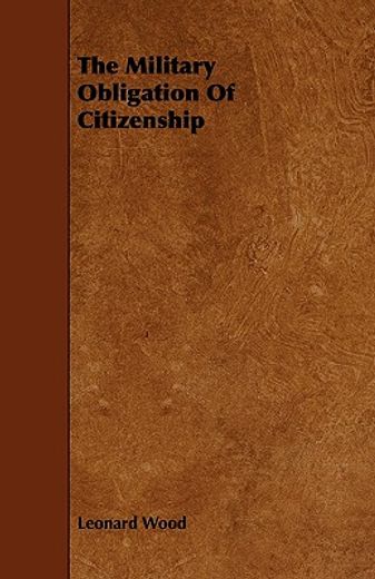 the military obligation of citizenship