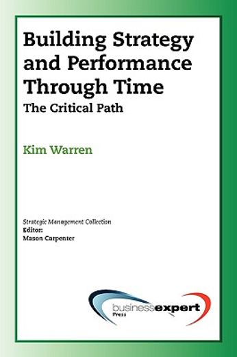 building strategy and performance through time,the critical time