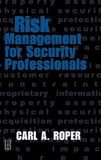 risk management for security professionals