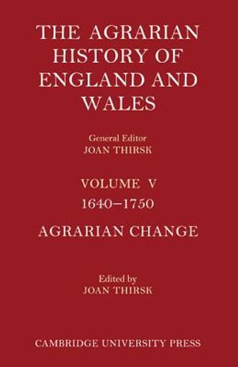 the agrarian history of england and wales