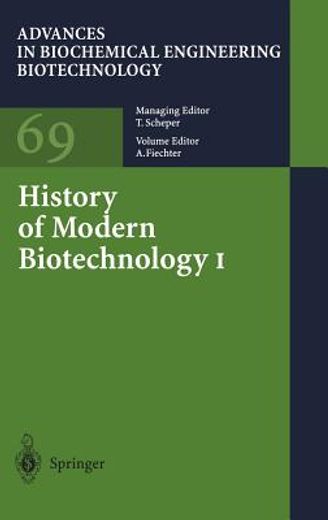 history of modern biotechnology i (en Inglés)