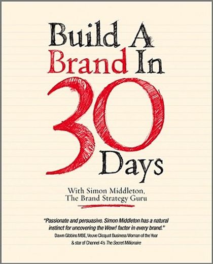 build a brand in 30 days,with simon middleton, the brand strategy guru