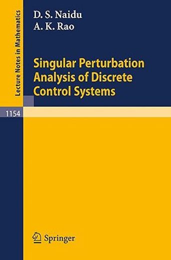 singular perturbation analysis of discrete control systems (en Inglés)
