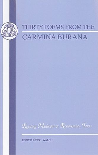thirty poems from carmina burana
