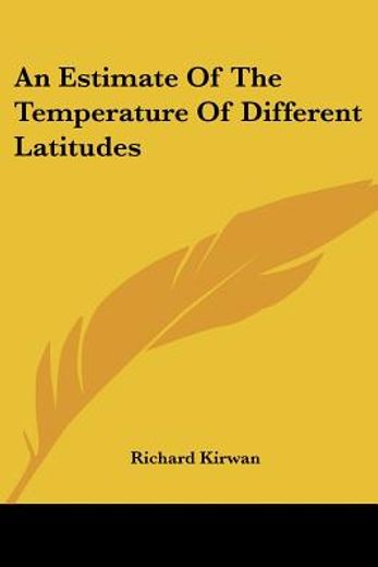 an estimate of the temperature of differ
