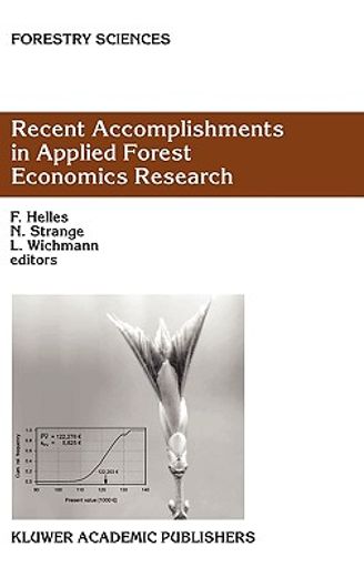 recent accomplishments in applied forest economics research (en Inglés)