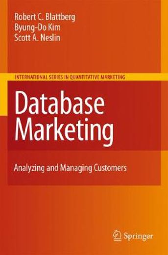 database marketing,analyzing and managing customers