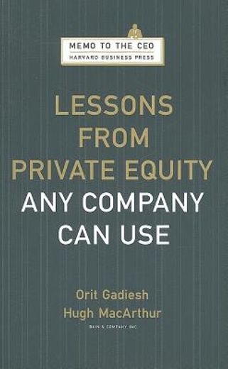 lessons from private equity any company can use (en Inglés)