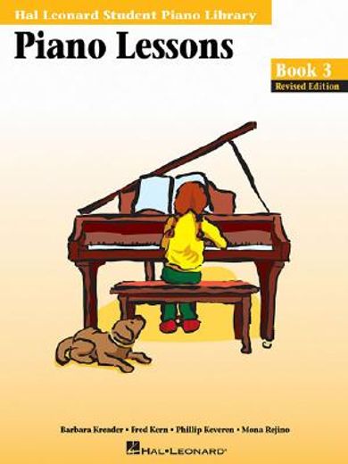 piano lessons book 3 edition,hal leonard student piano library (en Inglés)