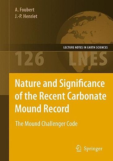 nature and significance of the recent carbonate mound record,the mound challenger code