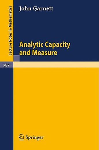 analytic capacity and measure (en Inglés)
