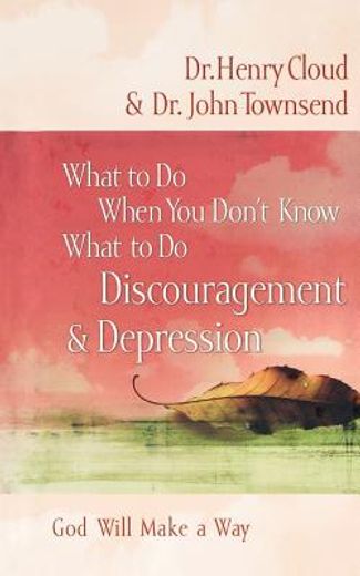 what to do when you don´t know what to do,discouragement & depression: god will make a way (in English)