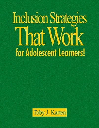 inclusion strategies that work for adolescent learners!