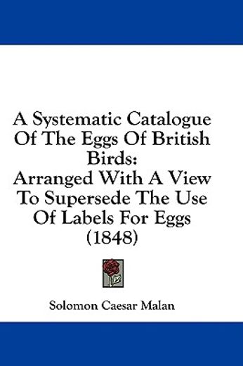 a systematic catalogue of the eggs of br
