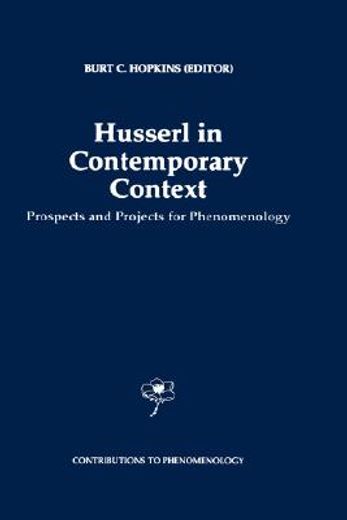 husserl in contemporary context (en Inglés)