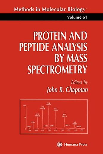 protein and peptide analysis by mass spectrometry