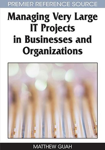 managing very large it projects in businesses and organizations