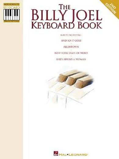 the billy joel keyboard book,authentic transcriptions (en Inglés)