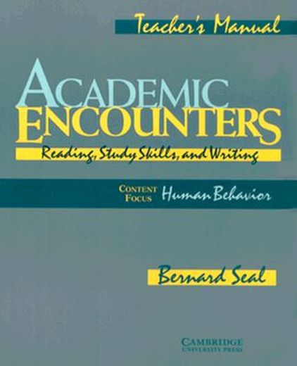 academic encounters human teacher s manual (in English)