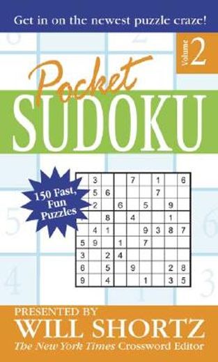 pocket sudoku,150 fast, fun puzzles (in English)