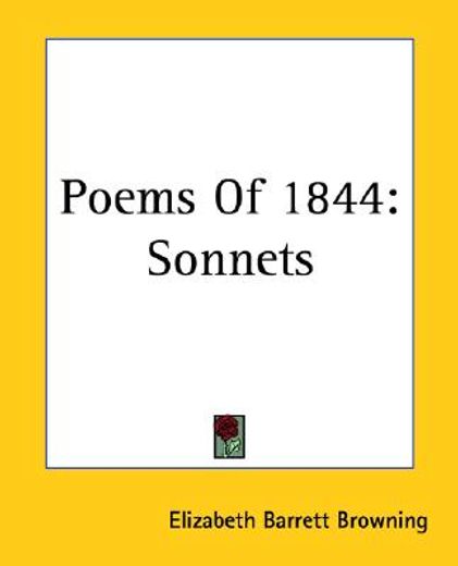 poems of 1844,sonnets