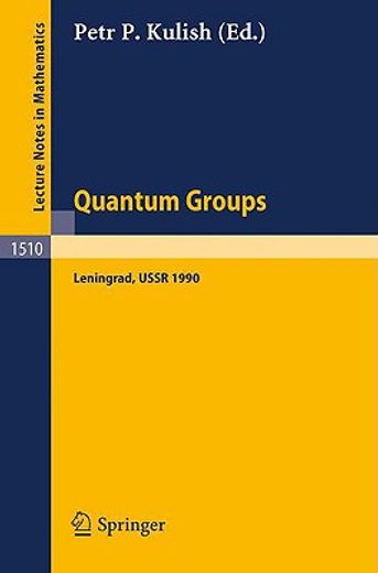 quantum groups (en Inglés)