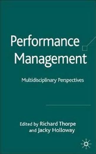 performance management,multi-disciplinary perspectives