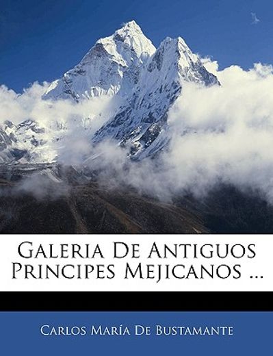 galeria de antiguos principes mejicanos ...