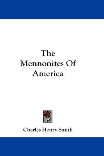 the mennonites of america