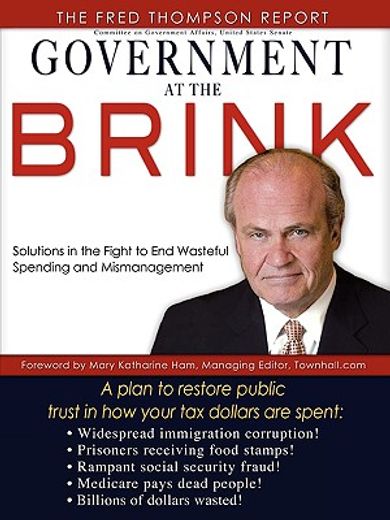 government at the brink,the root causes of government waste and mismanagement