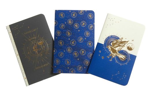 Harry Potter Ravenclaw Constellation Sewn Pocket Notebook Collection set of 3 hp Constellation (in English)
